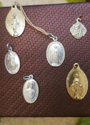 Подвески-иконки девы марии и католических святых