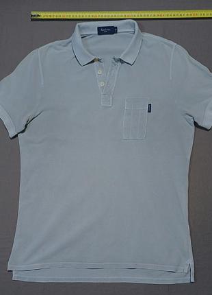 Плечи 42 см paul smith jeans size м серое поло 100% cotton