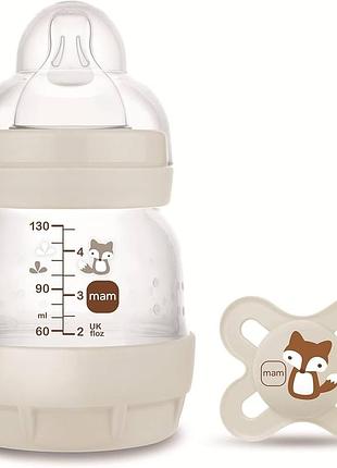 Пляшечка mam anti-colic + пустушка start dummy