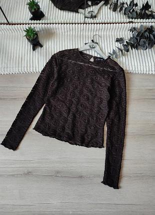 Кружевной лонгслив f&amp;f p m