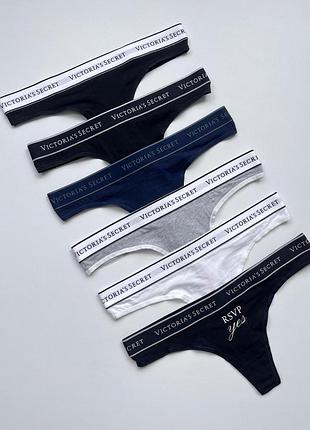 Трусики стринги виктория сикрет трусы victoria's secret комплект