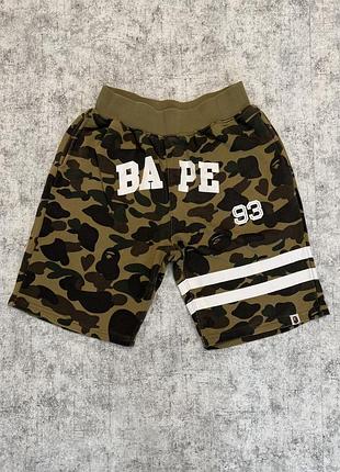 Шорты bape 1st camo «93» varsity sweat shorts