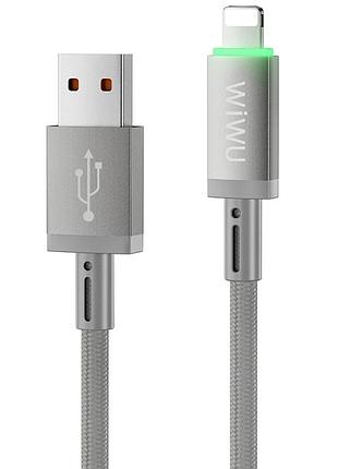Дата кабель wiwu c081 maglink usb to lightning 12w (1m)