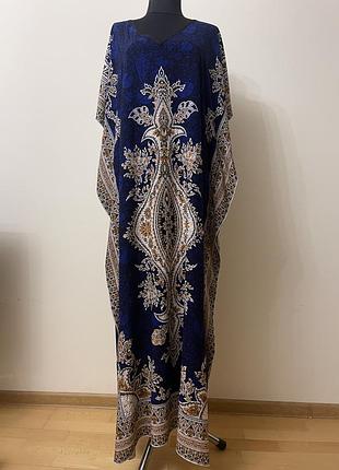 Жіноча довга сукня з віскози l/xl