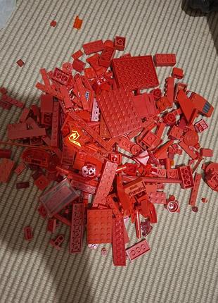 Lego и аналоги рассыпки красный цвет