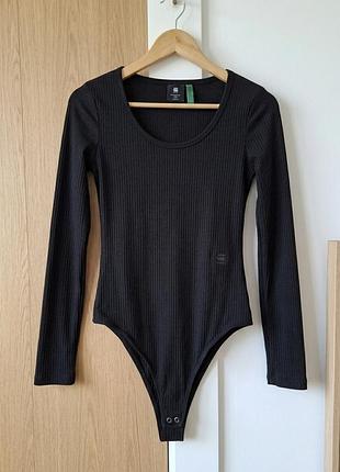 Стильный черный базовый боди g-star raw