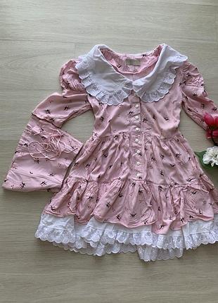Кукольное платье с манжетом 4