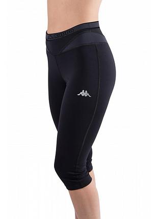 Капри спорт kappa leggings черный жин s/m