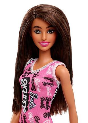 Новая кучья барбы супер стиль брюнетка barbie mattel hrh07 оригинал + 2 набора одежды в подарок! (уценка упаковки)
