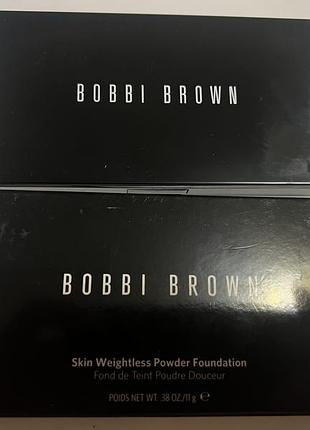 Bobbi brown skin weightless powder foundation у відтінку w-098 walnut.