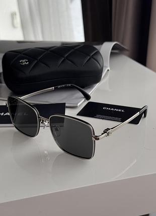Очки шанел black/silver 2219 c.418 s 56/18/142