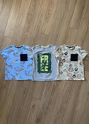Футболка little kids для хлопчика 8-9 років, розмір 134. ціна вказана за 3 штуки.