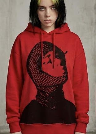 Рідкісне худі bershka x billie eilish rhinestone edition оверсайз (оригінал, стрази)