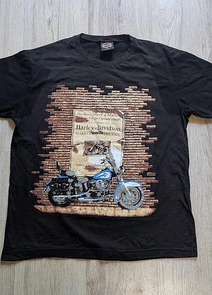 Винтажная мужская футболка harley-davidson из коллекций середины 1990-х