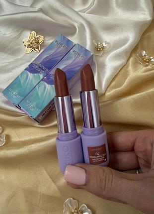 Кремова сатинова помада для губ kiko milano dreamphoria 02 charmed rose 3,5г