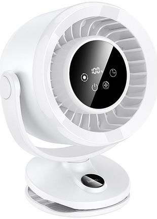 Портативний вентилятор hoco hx608 handheld folding fan 3600 mah white