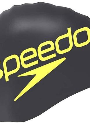 Шапка для плавання speedo slogan prt cap au/af/am чорний уні one size