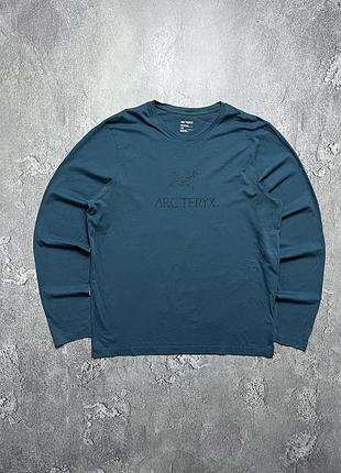 Vintage винтажный лонгслив arc’teryx акртерикс big logo gorpcore горпкор size l размер л