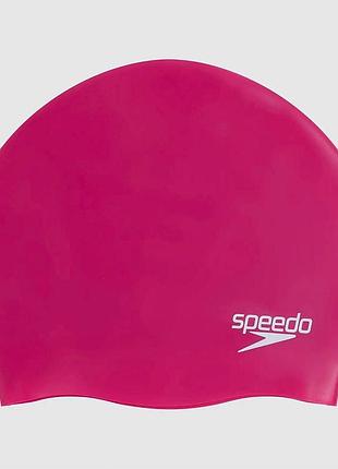 Шапка для плавания speedo moulded silc cap au розовый уни osfm