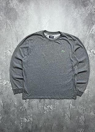 Vintage винтажный лонгслив lacoste лакоста big logo old money олд мани size xl размер хл