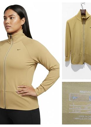 Легка спортивна куртка (олімпійка) nike, виготовлена ​​за фірмовою вологовідвідною технологією dri-fit.