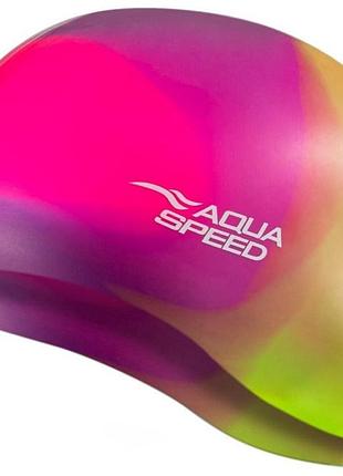 Шапка для плавания aqua speed bunt 8840 мультиколор уни osfm