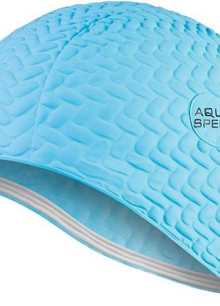 Шапка для плавання aqua speed bombastic tic-tac 5715 світло-блакитний жін osfm