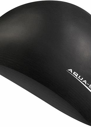 Шапка для плавания aqua speed soft latex 5729 черный уни osfm