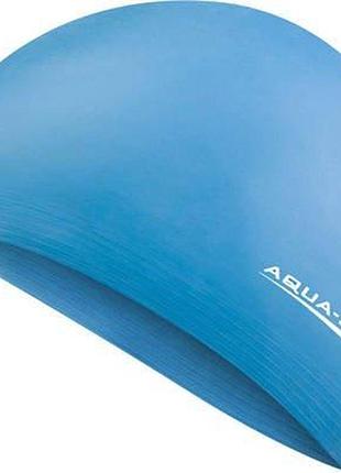 Шапка для плавания aqua speed soft latex 5724 голубой уни osfm