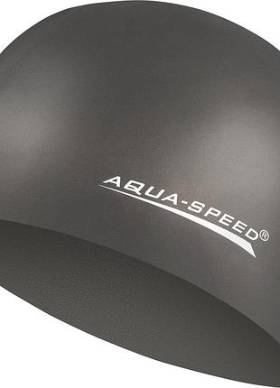 Шапка для плавання aqua speed mega 100-07 чорний уні osfm