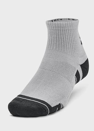 Носки under armour performance tech 3pk qtr серый уни md