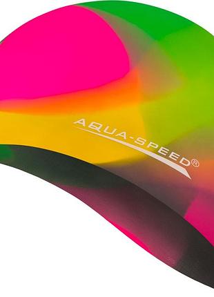 Шапка для плавання aqua speed bunt 4083 мультиколор уні osfm (113-90)