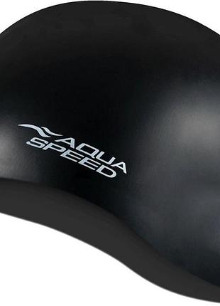 Шапка для плавания aqua speed mono 6192 черный уни osfm