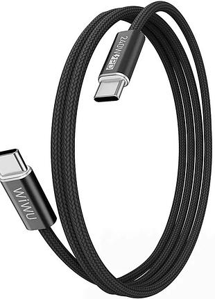 Дата кабель wiwu c101 essen type-c to type-c 240w (1.5m)