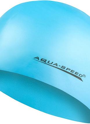 Шапка для плавания aqua speed mega 100-29 бирюзовый уни osfm