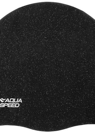 Шапка для плавания aqua speed reco 9781 черный уни osfm