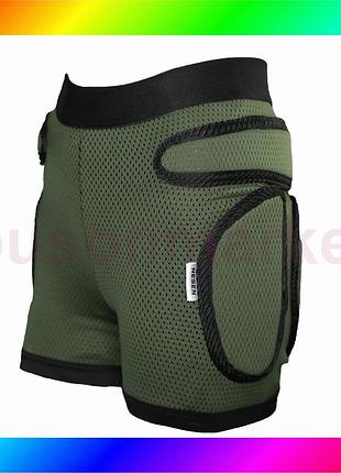 Bs защитние детские шорти best mix nesen khaki 5xs bas77/n
