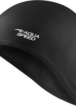 Шапка для плавания aqua speed ear cap 5873 черный уни osfm
