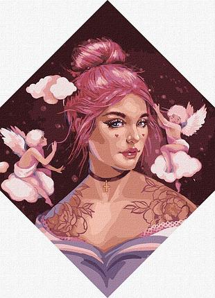 Уценка!!! картина по номерам "маленькие купидончики" ©lesya_nedzelska_art идейка kho4997-uc, 40х40 см
