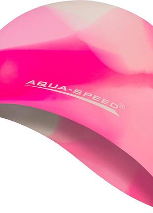 Шапка для плавания aqua speed bunt 4988 мультиколор уни osfm