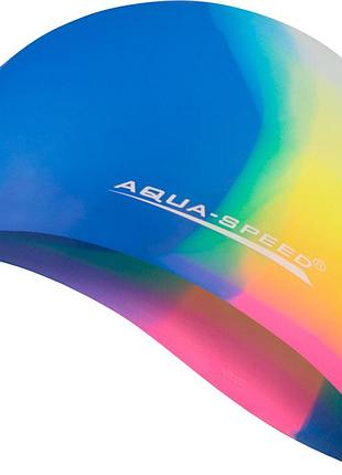 Шапка для плавання aqua speed bunt 4060 мультиколор уні osfm
