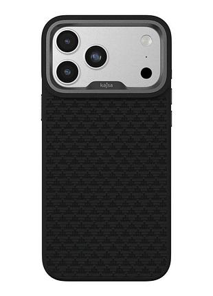 Чехол-накладка kajsa glamorous collection pyramid pattern with magsafe для apple iphone 17 pro max , кейс с объемной текстурой