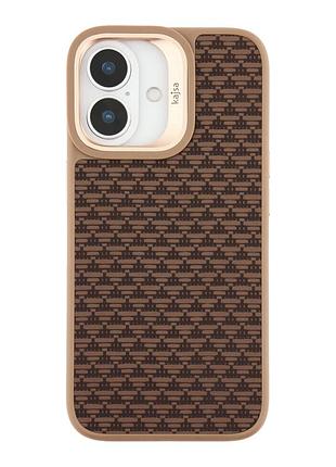 Чехол-накладка kajsa glamorous collection pyramid pattern with magsafe для apple iphone 17 , кейс с объемной текстурой