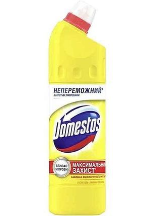 Гель для миття унітазу 750мл лимонна свіжість 24 години тм domestos