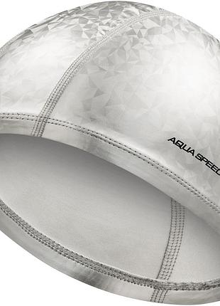 Шапка для плавания aqua speed flux 7297 серебристый уни osfm