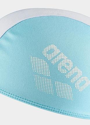 Шапка для плавания arena polyester ii kids белый, бирюзовый дит ofsm