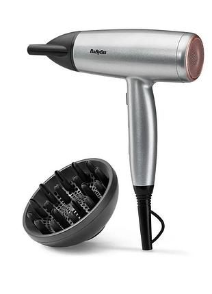 Фен для сушіння волосся babyliss cosmos d580de, 2100 вт, сірий