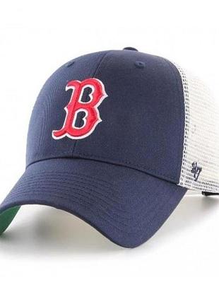 Кепка-тракер 47 brand boston red sox черный, белый, зеленый уни osfa
