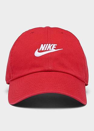 Кепка nike u nsw h86 futura wash cap красный уни misc