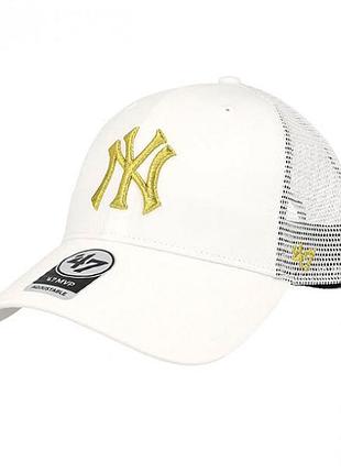 Кепка-тракер 47 brand ny yankees белый уни osfa